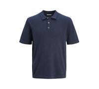 JACK & JONES Jjeemil Knit Relaxed Polo SS Sn, Azul Marino, M Hombres