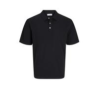 JACK & JONES Jjeemil Knit Relaxed Polo SS Sn, Negro, S Hombres