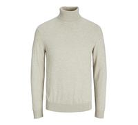 JACK & JONES Jjeemil Knit Roll Neck Noos Camiseta Cuello Alto, Marfil (Oatmeal Detail: Melange), Large para Hombre