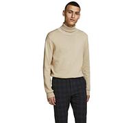JACK & JONES Jjeemil Knit Roll Neck Noos Camiseta Cuello Alto, Marfil (Oatmeal Detail: Melange), XX-Large para Hombre