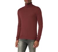 JACK & JONES Jjeemil Knit Roll Neck Noos Camiseta Cuello Alto, Rojo (Port Royale Detail: Melange), XX-Large para Hombre