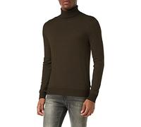 JACK & JONES Jjeemil Knit Roll Neck Noos Camiseta Cuello Alto, Verde (Olive Night Detail: Melange), X-Large para Hombre