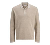 JACK & JONES Jjegeorge Knit Polo LS Sn, Coriandro, XXL Hombres