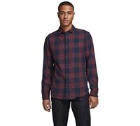 Jack & Jones Jjegingham Twill Shirt L/S Noos Camisa, Hombre, Puerto Royale, M