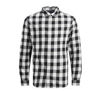 Jack & Jones Jjegingham Twill Shirt L/S Noos Camisa, Hombre, Whisper White, XL