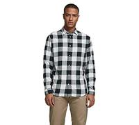 Jack & Jones Jjegingham Twill Shirt L/S Noos Camisa, Hombre, Whisper White, XXL