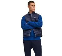 JACK & JONES Jjehero Bodywarmer Collar Noos Chaleco Guateado, Azul Marino. Detalles: Cremallera de Contraste, M para Hombre