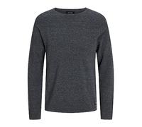 Jack & Jones Jjehill Knit Crew Neck Noos, Suéter Hombre, Dark Grey Melange, S