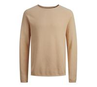 Jack & Jones Jjehill Knit Crew Neck Noos, Suéter Hombre, Hielo de Albaricoque Detalle Ajustado, L