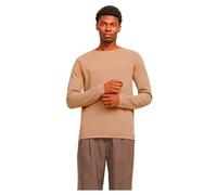 JACK & JONES Jjehill Knit Crew Neck Noos, Suéter Hombre, Marrón Claro, L