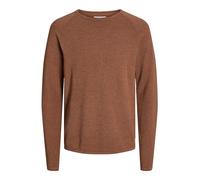 Jack & Jones Jjehill Knit Crew Neck Noos, Suéter Hombre, Mocha Bisque Detalle Twist, S