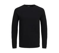 Jack & Jones Jjehill Knit Crew Neck Noos, Suéter Hombre, Negro, L