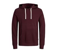 JACK & JONES Jjeholmen Sweat Hood Noos, Capucha Hombre, Rojo (Port Royale Fit:Reg Fit), X-Large