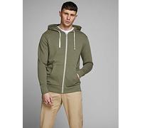 JACK & JONES Jjeholmen Sweat Zip Hood Noos, Sudadera Hombre, Verde (Olive Night Fit:Reg Fit), Medium