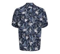 JACK & JONES Jjejeff Tropical AOP Resort Shirt SS Sn Camisa de Manga Corta, Sky Captain, XS Hombres