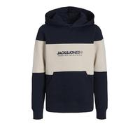 JACK & JONES Jjelegacy Blocking Sweat Hood Jnr Sudadera con Capucha, Azul Marino, 140 para Niños