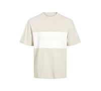 JACK & JONES Camiseta 'JJELegacy' kitt / blanco natural, Talla XL