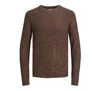 JACK & JONES Jjelewis Knit Crew Neck Sn Jersey de Punto, Mocha Bisque/Detalle: Twisted W. Navy Blazer, M para Hombre