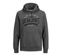 JACK & JONES JJELOGO 12189736 Sudadera con Capucha para Hombre 2 Col 21/22, Asfalto, S