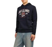 JACK & JONES Jjelogo Sudadera con Capucha 2 Col 24/25 Noos, Azul Marino, M para Hombre