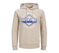 JACK & JONES JJELOGO Sudadera con Capucha 2 Col 24/25 Noos, Moonbeam, M
