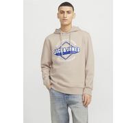Jack & Jones JJELOGO SWEAT HOOD 2 COL 24/25 NOOS L Beige