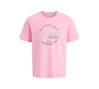 JACK & JONES Jjelogo tee SS O-Neck 2 Col Ss26 Sn Pls, Prism Pink, 4XL para Hombre