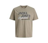 JACK & JONES Jjelogo tee SS O-Neck 2 Col Ss26 Sn PLS, Talla Grande, Vetiver, 6XL