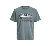 JACK & JONES Jjelogo tee SS Oneck 2 Col Aw25 Noos Pls - Talla Extra, Resistente al Agua, 4XL