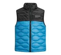 JACK & JONES JJENOAH Calentador de cuerpo para hombre, chaleco Collar SN, Turkish Tile/Detail:Black Blocking, L, Turkish Tile/Detail:black Blocking, L