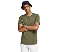 Jack & Jones Jjeorganic Basic Tee Ss O-neck Noos Camiseta, Hombre, Olive Night Detail:slim, S