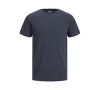 JACK & JONES JJEORGANIC Melange tee SS O-Neck Noos, Navy Blazer/Detalle: Melange, XXL