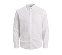 Jack & Jones Jjeoxford Shirt L/S S21 Noos, Camisa Hombre, Blanco, S