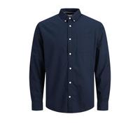 Jack & Jones Jjeoxford Shirt L/S S21 Noos, Camisa Hombre, Navy Blazer, XXL