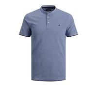 JACK & JONES Jjepaulos Mao Polo SS Camisa, Cobalto Brillante, L para Hombre