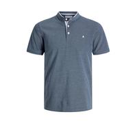 Jack & Jones Jjepaulos Mao Polo SS Noos, Blue Mirage., XXL