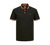 JACK & JONES Camisa Polo Ajustada Hombre JJEPAULOS Lisa Verano Manga Corta Algodón Piqué Talla Grande., Color:Verde, Size:3XL