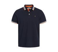 JACK & JONES JJEPAULOS - Polo para Hombre, Corte Ajustado, Liso, Cuello Corto, Manga Corta, piqué de algodón