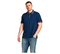 Jack & Jones Jjepaulos Polo Ss Noos Pls Camisa de polo, Hombre, Navy Blazer, 4XL Grande