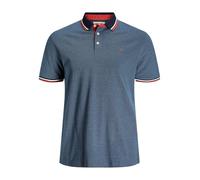 Jack & Jones Jjepaulos Polo Ss Noos Pls JJEPAULOS Polo SS NOOS PS, Hombre, Azul, Rojo Y Blanco, XXL