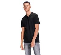 JACK & JONES Jjepaulos Polo SS Noos Pls - Talla Grande, Negro, 5XL
