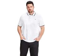 JACK & JONES Jjepaulos Polo Ss Noos Plus, Hombre, Blanco, 7XL Grande