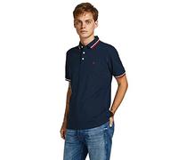 Jack & Jones Jjepaulos Polo Ss Noos Polo, Hombre, Marino, M