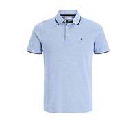Azul Hombres Cotton Polo Liso XXL EU