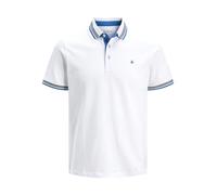 JACK & JONES Jjepaulos Polo SS Noos, Polo Hombre, White/Neon, XS