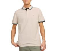 JACK & JONES Jjepaulos Polo Ss Polo, Hombre, BeigeAzul, XL