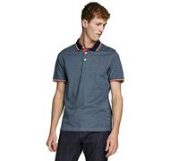 JACK & JONES Jjepaulos Polo Ss Polo, Hombre, Denim Azul, M