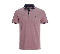 JACK & JONES Jjepaulos Polo Ss Polo, Hombre, Rio Rojo, M