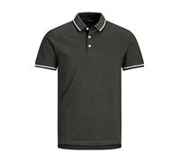 JACK & JONES Jjepaulos Ss Plus Polo Camiseta, Hombre, Forest Night, 6XL