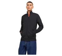 JACK & JONES Jjepaulos Sweat Zip Noos Sudadera con Capucha, Negro, S para Hombre